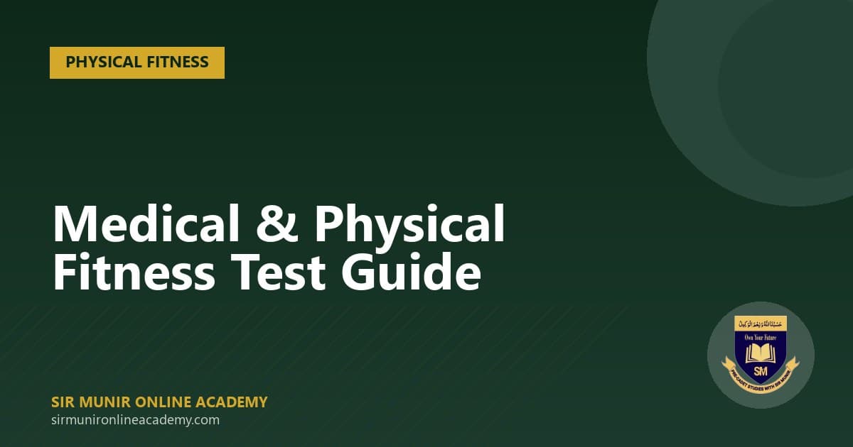 Cadet College Medical Test Requirements: A Parent's Guide to the Physical Fitness Stage